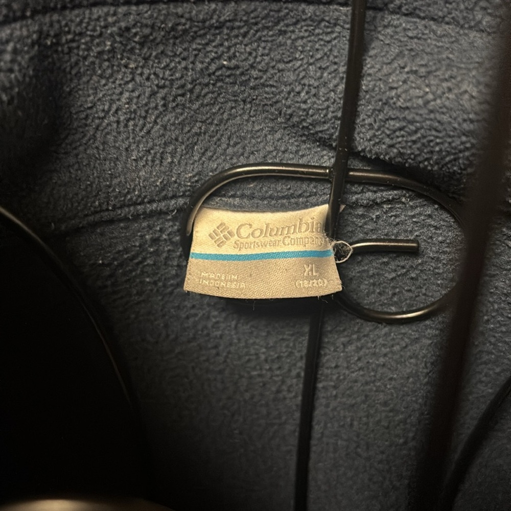 Columbia Kids' Navy Fleece Jacket - Picture 2 of 2